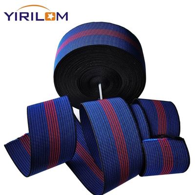 Xanh / Đen / Tùy chỉnh ghế sofa Elastic Webbing in Herringbone Weave Pattern lý tưởng cho ngành công nghiệp đồ nội thất
