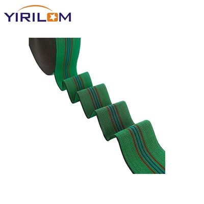 1.4mm-1.5mm Độ dày sofa Webbing Polypropylene cao su vật liệu màu xanh lá cây cho yêu cầu của bạn