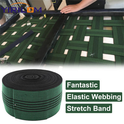 1.5mm Độ dày Imported Elastic Rubber Webbing với Polyester cho ghế sofa đồ nội thất