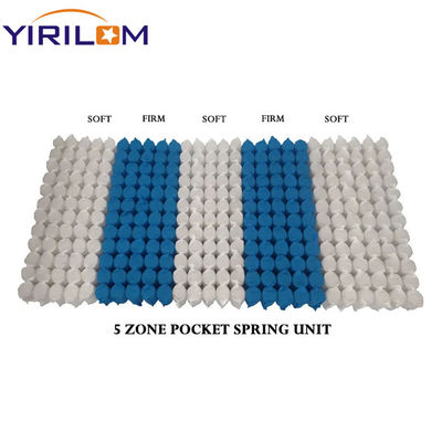 Tùy chỉnh 5 khu vực Pocket Spring Unit với cao Carbon thép dây cho nệm thoải mái