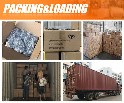 Kẹp lò xo mạ kẽm 4 lỗ bền cho ghế sofa với phần cứng đồ nội thất dày 0.8mm/1.0mm