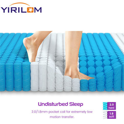 3 vùng 4 inch cao nệm túi cuộn Spring đơn vị với thiết kế hiện đại