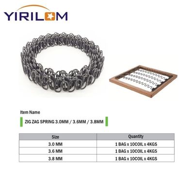 Sắt thép carbon cao Zigzag mùa xuân với điều trị chống rỉ sét và kích thước tùy chỉnh cho ghế sofa