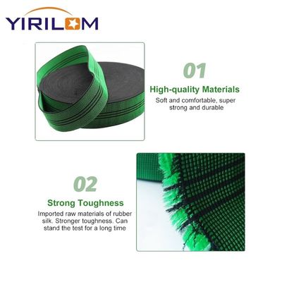 Custom 70mm Elasbelt Latex Bọc ốp Elastic Webbing cho ghế sofa ghế sofa sửa chữa phòng khách