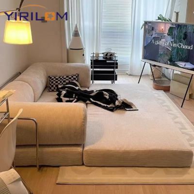 Nội thất phòng khách Phòng khách Ghế sofa Trắng gạo Ghế sofa góc Hút bụi Ghế sofa bong bóng nén
