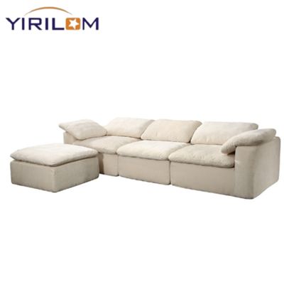Ghế sofa nén mô-đun Morden Cloud, sofa cong kiểu Bắc Âu, đồ nội thất phòng chờ mô-đun, sofa mô-đun nén sang trọng