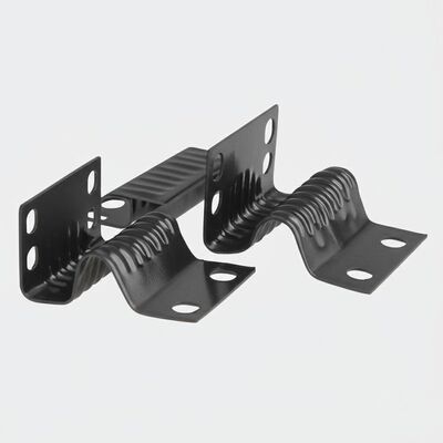 Clip mùa xuân bọc kẽm 4 lỗ cho phần cứng ghế sofa với thiết kế phủ nhựa một nửa