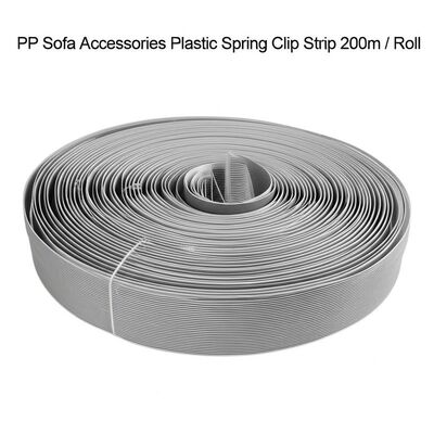 Thanh kẹp nhựa PP, dài 200m, dùng để kẹp lò xo ziczac, cố định lò xo ghế sofa