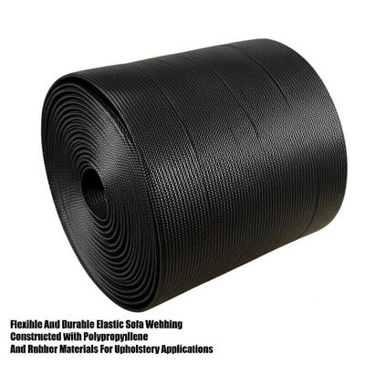 Dây đai ghế sofa co giãn và bền bỉ với chất liệu Polypropylene + Cao su, có độ đàn hồi cao và khả năng chống nước/dầu/vết bẩn