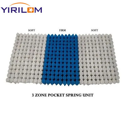 Lò xo túi độc lập 1.8mm tùy chỉnh 3 vùng với thép carbon cao để sản xuất nệm