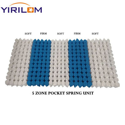 Lò xo túi tùy chỉnh 3/5/7/9 vùng với đường kính dây 1.0mm-2.3mm cho hỗ trợ nệm bền lâu