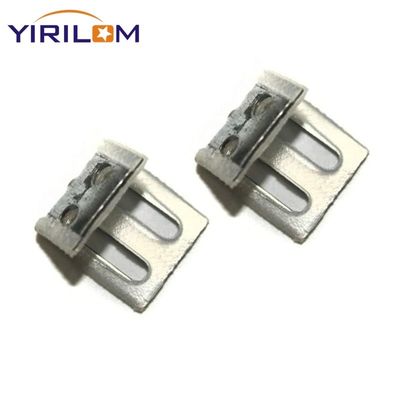 Kẹp lò xo mạ kẽm 4 lỗ cho ghế sofa có nắp nhựa nửa để cố định đồ nội thất chắc chắn