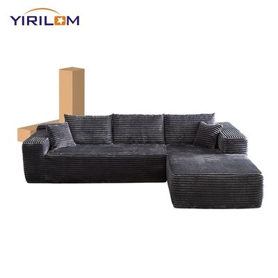 Giá tốt Ghế Sofa Nén Hiện Đại Bọc Nhung Gân Hút Chân Không và Kích Thước Tùy Chỉnh Cho Phòng Khách trực tuyến