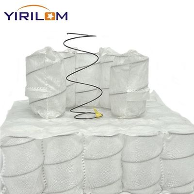 High Carbon Steel Wire Sofa Pocket Spring Unit with 65-100g/㎡ Woven Fabric and Customized Size