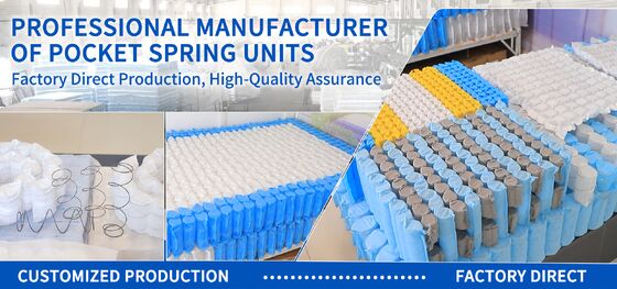 Đường gối độc lập Spring Pocket Spring với sợi thép carbon cao và vỏ vải không dệt