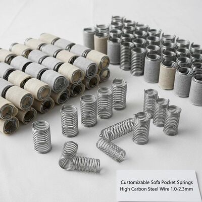 Dây lò xo túi sofa thép carbon cao với kích thước tùy chỉnh và đóng gói nén