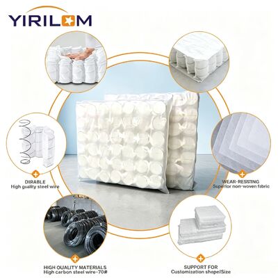 Lò xo túi sofa sản xuất trực tiếp 1.0mm-2.3mm với chiều cao 6-25cm và kích thước tùy chỉnh
