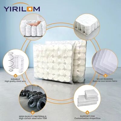 Đơn vị cuộn dây mùa xuân túi sofa độc lập với dây thép carbon cao để hỗ trợ vượt trội và chiều cao 6-25cm