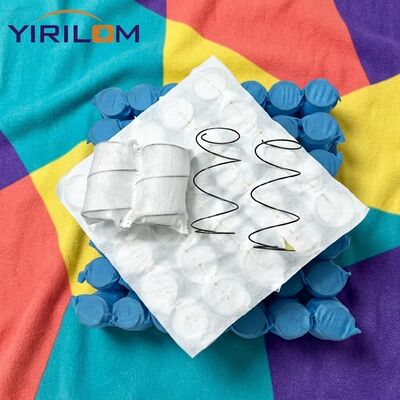 Lò xo túi vải không dệt màu trắng cho đệm ghế sofa và đệm có dây thép