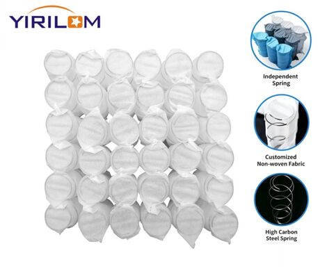 Vải không dệt được quấn vào mùa xuân túi độc lập với kích thước tùy chỉnh và dây thép cho ghế đồ nội thất