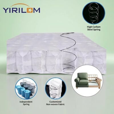 Giá tốt High Carbon Steel Wire Sofa Pocket Spring Unit với chiều cao 6-12cm và nắp vải không dệt trực tuyến