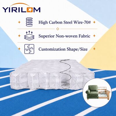 10cm cao Micro Pocket Spring Unit cho Deep Sofa Seat Cushion với dịch vụ tùy chỉnh OEM