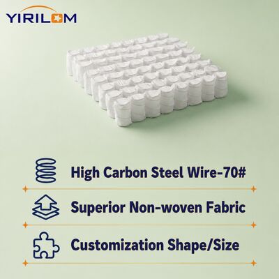 1.8mm Thép Carbon Cao Lò Xo Túi Siêu Mỏng Dùng Cho Đệm Sofa Thiết Kế Nhẹ và Kích Thước Tùy Chỉnh