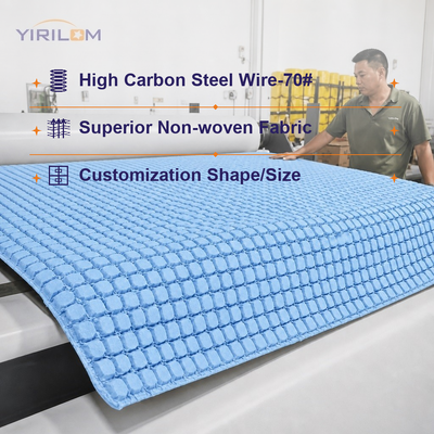 Sợi ranh giới tăng cường mật độ cao Mini Pocket Spring Unit với đường kính 1.0mm-1.8mm thép để hỗ trợ nệm