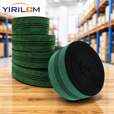 Giá tốt Xanh sọc cao độ đàn hồi sofa Webbing với nước / dầu / chống vết bẩn và 500 lbs trọng lượng dung lượng trực tuyến