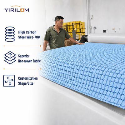 Lớp xuân túi nhỏ được củng cố cạnh vải không dệt thô cuộn bao bọc cho nệm hỗ trợ thoải mái kích thước tùy chỉnh