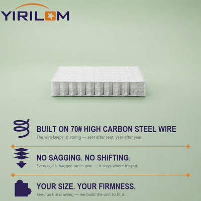 1.8mm Steel Wire Pocket Spring for Sofa Cushion with Customized Size and 6-12cm Height