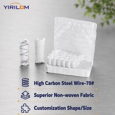 Đơn vị lò xo túi sofa vải không dệt chống ẩm với kích thước tùy chỉnh cho đồ nội thất bọc