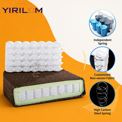High Carbon Steel Wire Sofa Pocket Spring Unit with Customized Size and 80 GSM Non-Woven Fabric