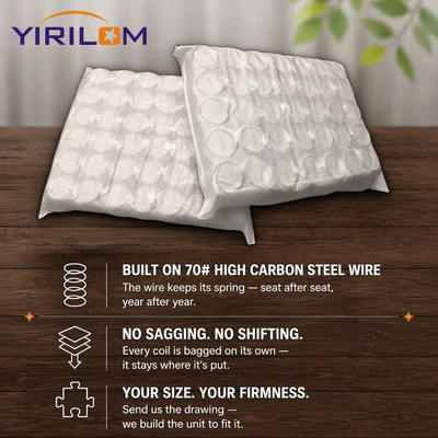 Đơn vị lò xo cuộn độc lập OEM ODM tùy chỉnh cho đế ghế nội thất dành cho người mua và nhà nhập khẩu nhà máy nội thất