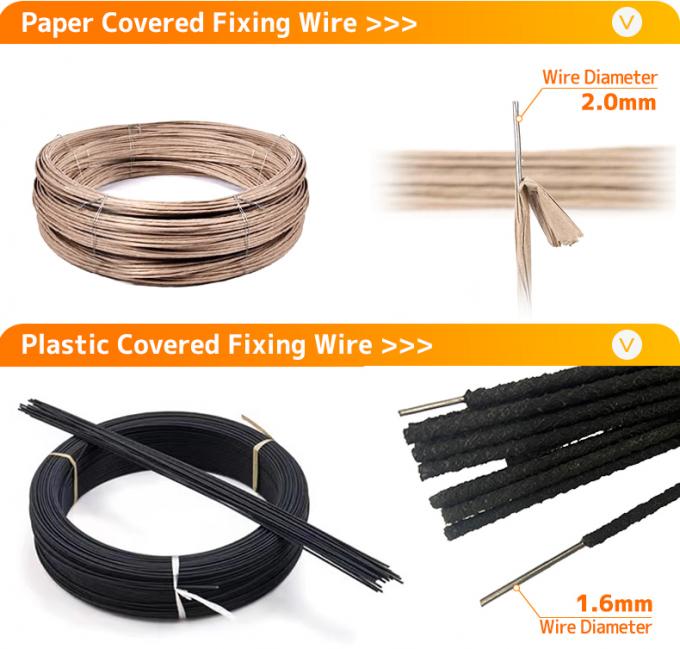 Phụ kiện đồ nội thất OEM 2.0mm Spring Wire Paper Fixing Wire cho ghế sofa Zig Zag Spring 4