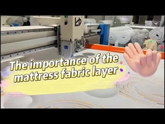 Cao mật độ 30D polyester 3cm độ dày vải đan quilt cho giường nệm