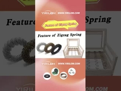Đơn vị tùy chỉnh kích thước Sơn đen 3.6mm Thép Đệm tròn Sofa Zigzag Spring