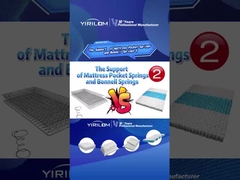 Bốn mặt củng cố vị trí hỗ trợ túi cuộn suối cho nệm đồ nội thất