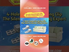 4 lỗ ghế sofa mùa xuân ghế sofa kim loại nhựa kết hợp clip cho đồ nội thất Zigzag mùa xuân