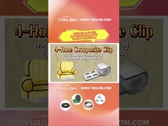 4 lỗ thiết kế hiện đại Zigzag Spring Sofa Clip Metal Plastic Composite cho ghế sofa