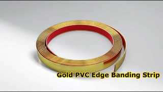 Bán buôn Chrome Golden PVC Edge Trim Strip Sofa Trim Nội thất Viền trang trí cho tủ